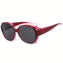 Polarized Wear Over Sunglasses TR90 Fit Over Glasses for Driving Cycling Fishing