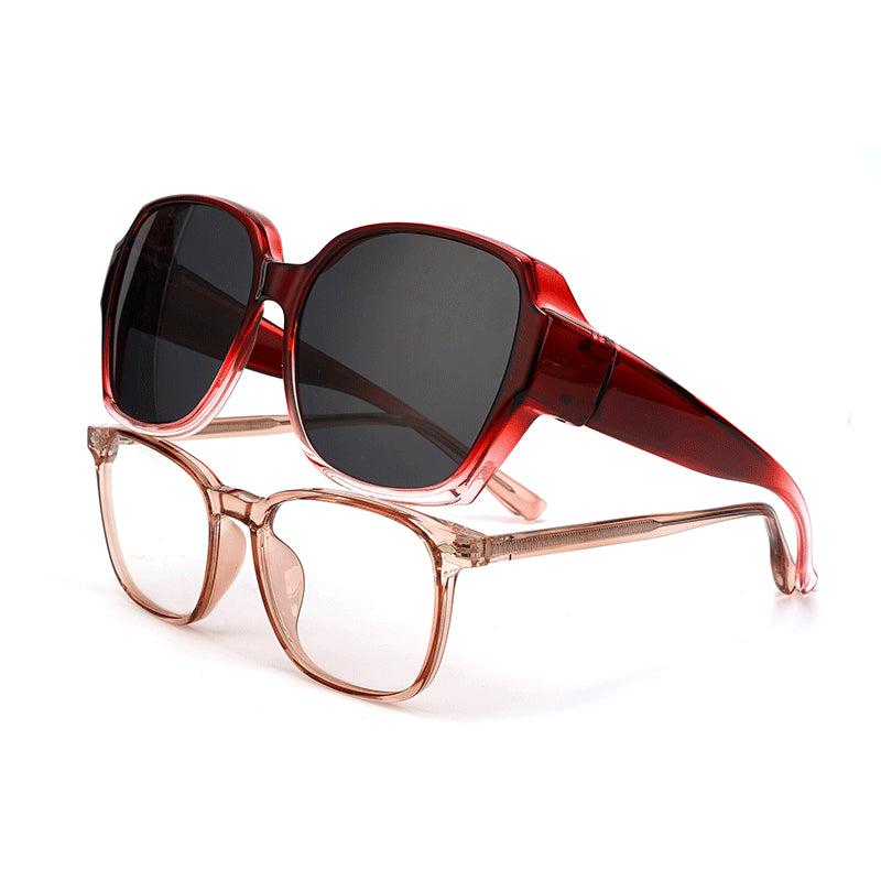 Polarized Wear Over Sunglasses TR90 Fit Over Glasses for Driving Cycling Fishing