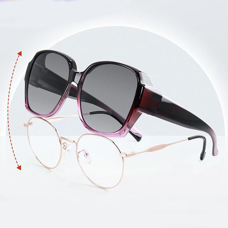 Polarized Wear Over Sunglasses TR90 Fit Over Glasses for Driving Cycling Fishing