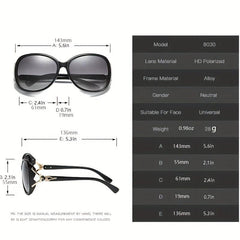 Round Sunglasses Women Casual Metal Fox Head Charm Gradient Glasses UV400
