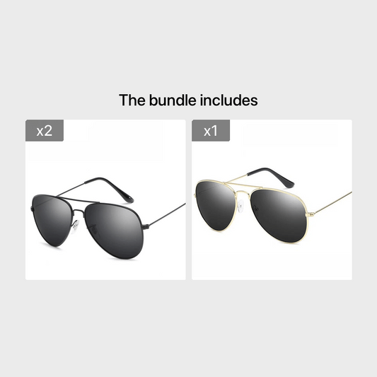 Vintage Metal Sunshade Sunglasses for Women