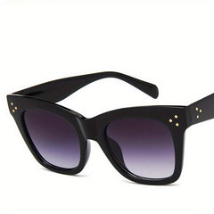 Vintage Leopard Cat Eye Sunglasses Large Frame Gradient Sunshade Eyewear Women