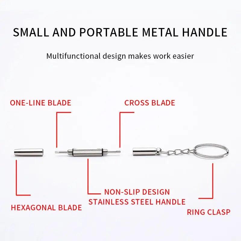 3-in-1 Glasses Screwdriver Portable Repair Tool