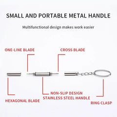 3-in-1 Glasses Screwdriver Portable Repair Tool