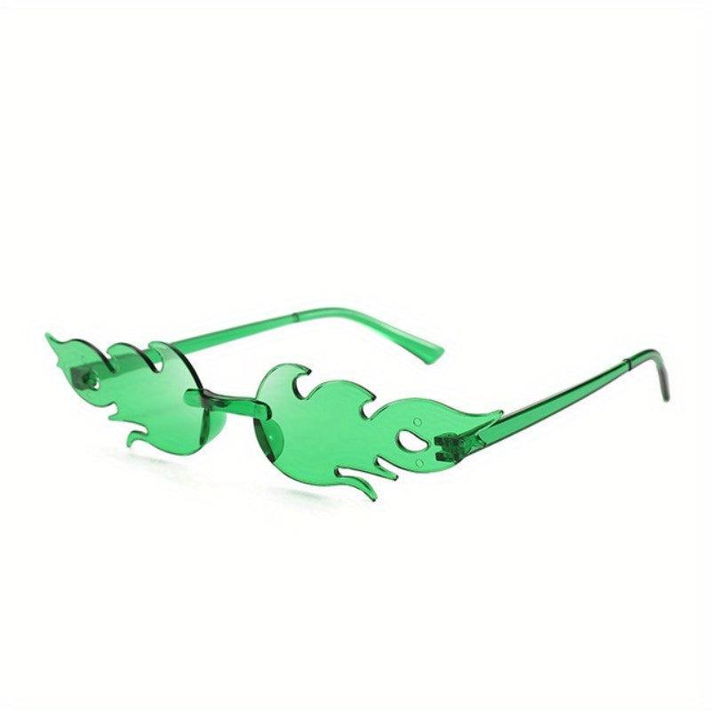 Y2K Flame Sunglasses Candy Photo Booth Props UV400