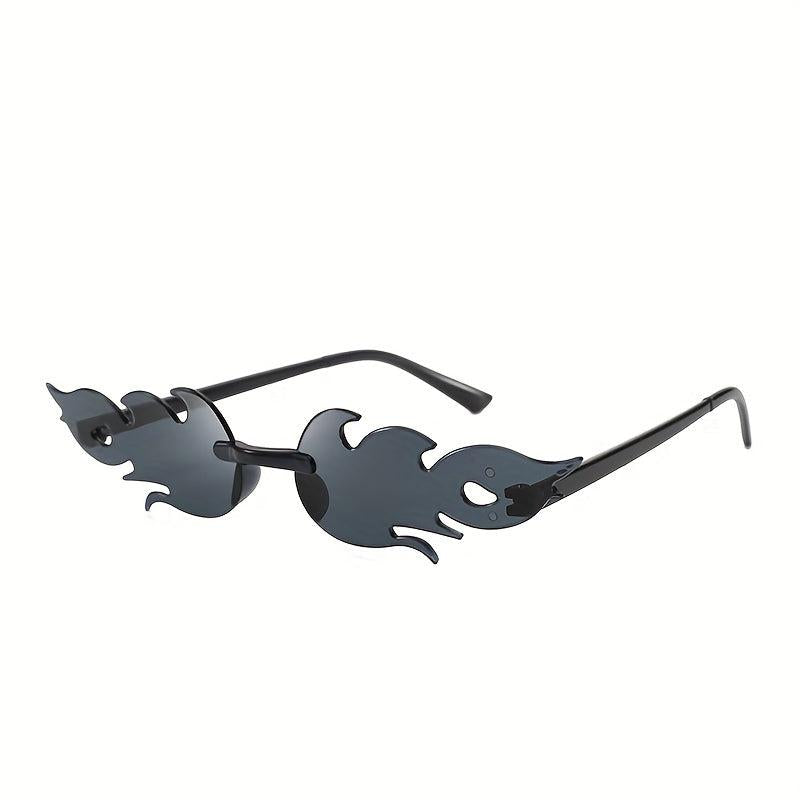 Y2K Flame Sunglasses Candy Photo Booth Props UV400