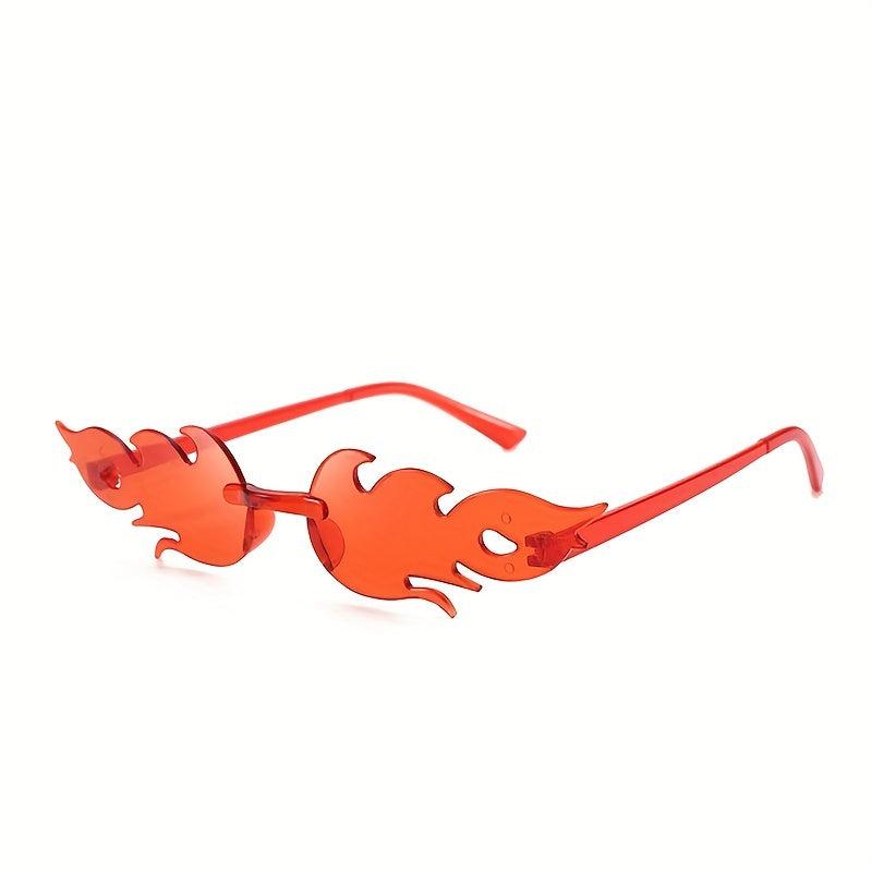 Y2K Flame Sunglasses Candy Photo Booth Props UV400