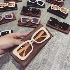 Square Frame Sunglasses UV400 Beach Fishing Glasses