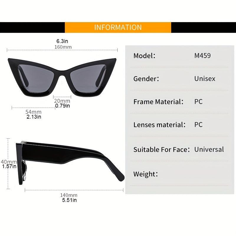 Oversized Cat Eye Sunglasses Vintage Gradient Frame Glasses UV400