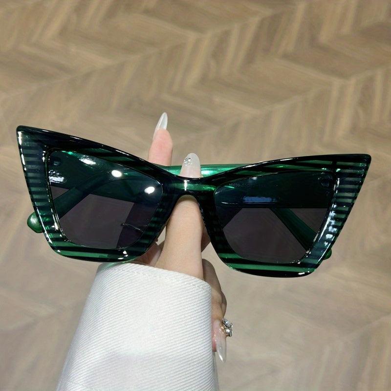 Oversized Cat Eye Sunglasses Vintage Gradient Frame Glasses UV400