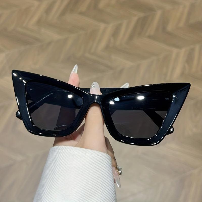 Oversized Cat Eye Sunglasses Vintage Gradient Frame Glasses UV400