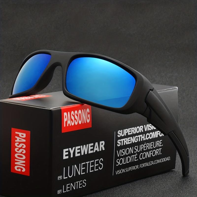 Wrap Around Sunglasses for Men Women Square Outdoor Sports Glasses UV400