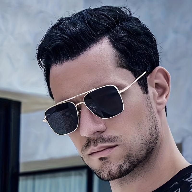 Men's Outdoor Sunglasses Square Metal Glasses