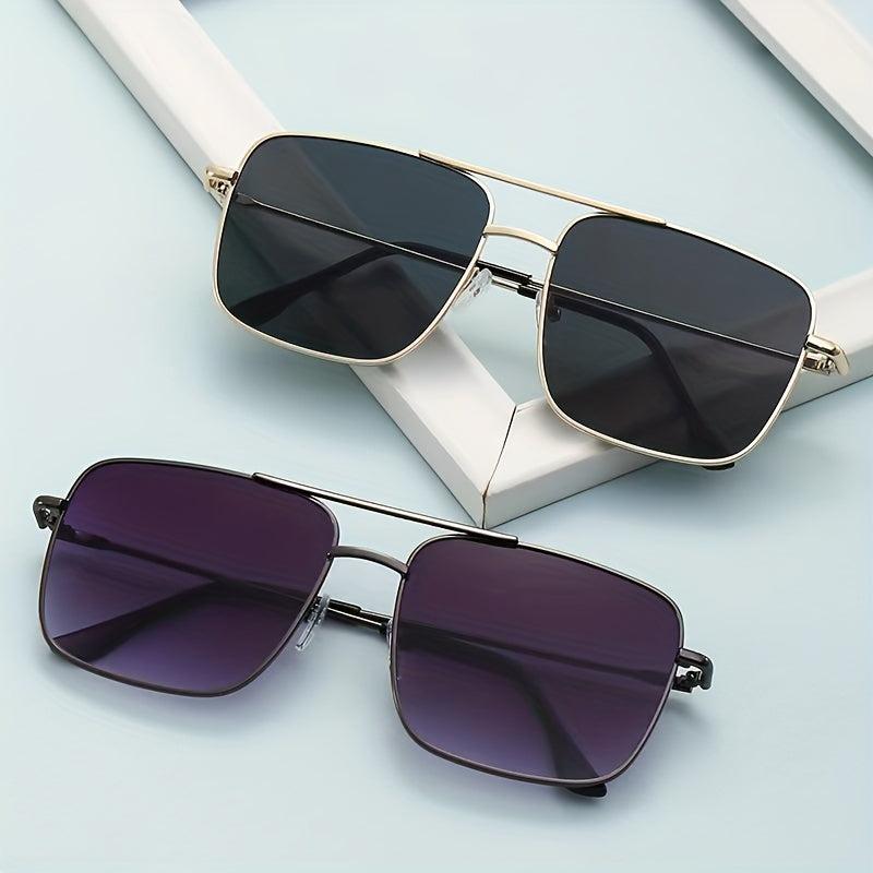 Men's Outdoor Sunglasses Square Metal Glasses