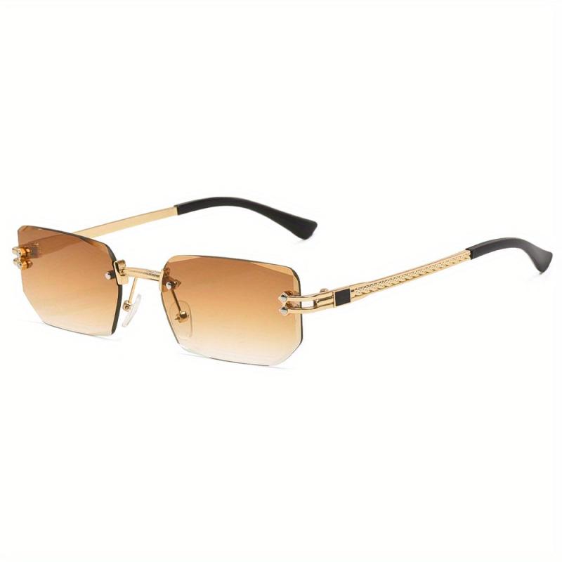 Rimless Gradient Sunglasses UV400 for Beach Party