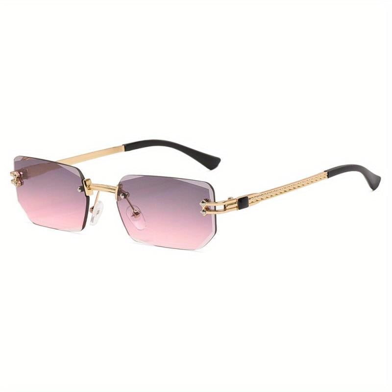 Rimless Gradient Sunglasses UV400 for Beach Party