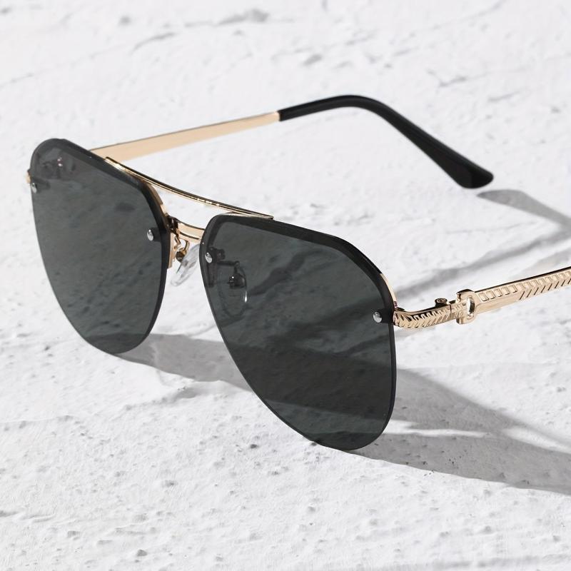 Aviator Sunglasses Semi Rimless UV400