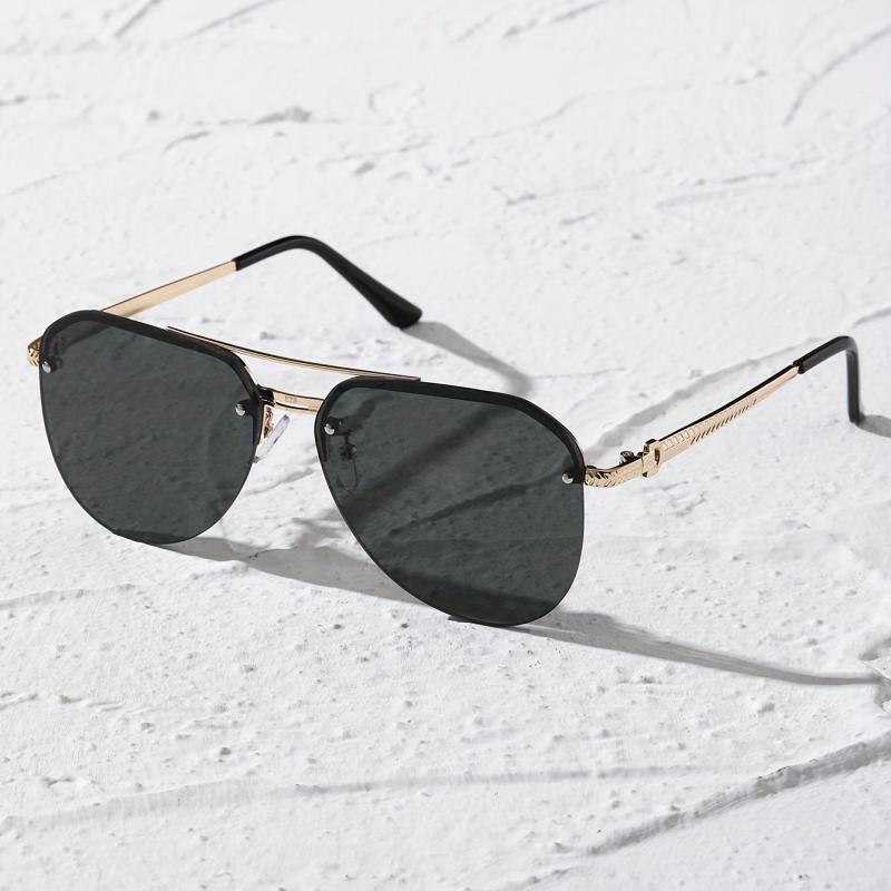 Aviator Sunglasses Semi Rimless UV400