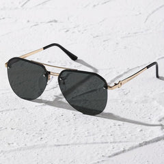 Aviator Sunglasses Semi Rimless UV400