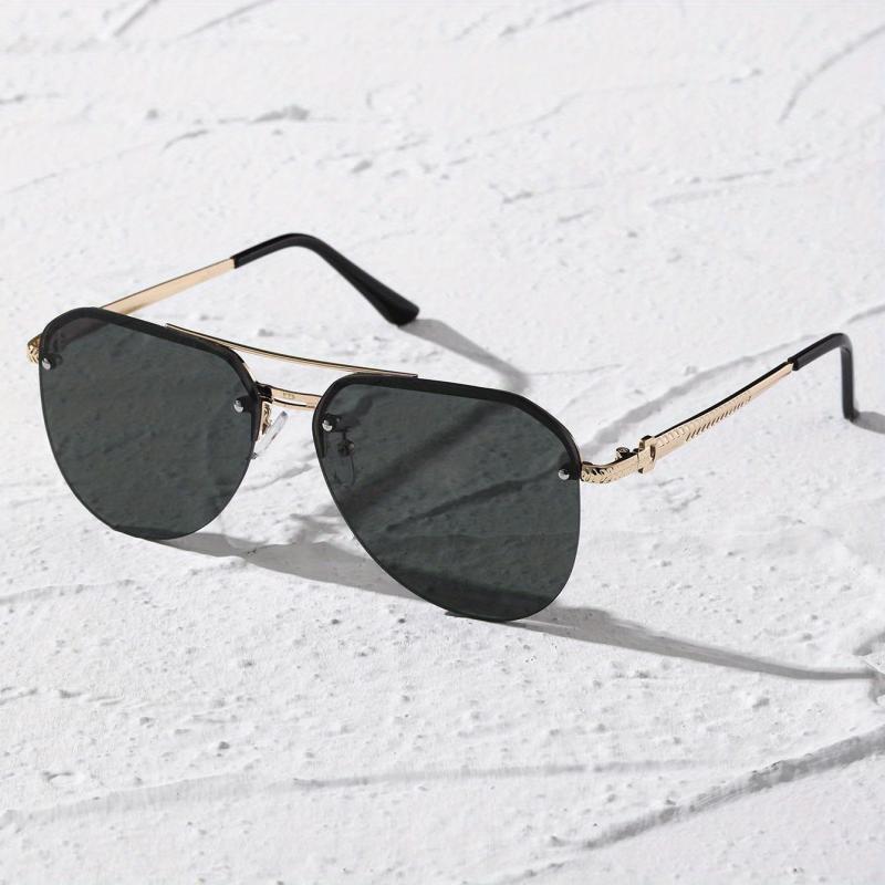 Aviator Sunglasses Semi Rimless UV400