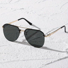 Aviator Sunglasses Semi Rimless UV400