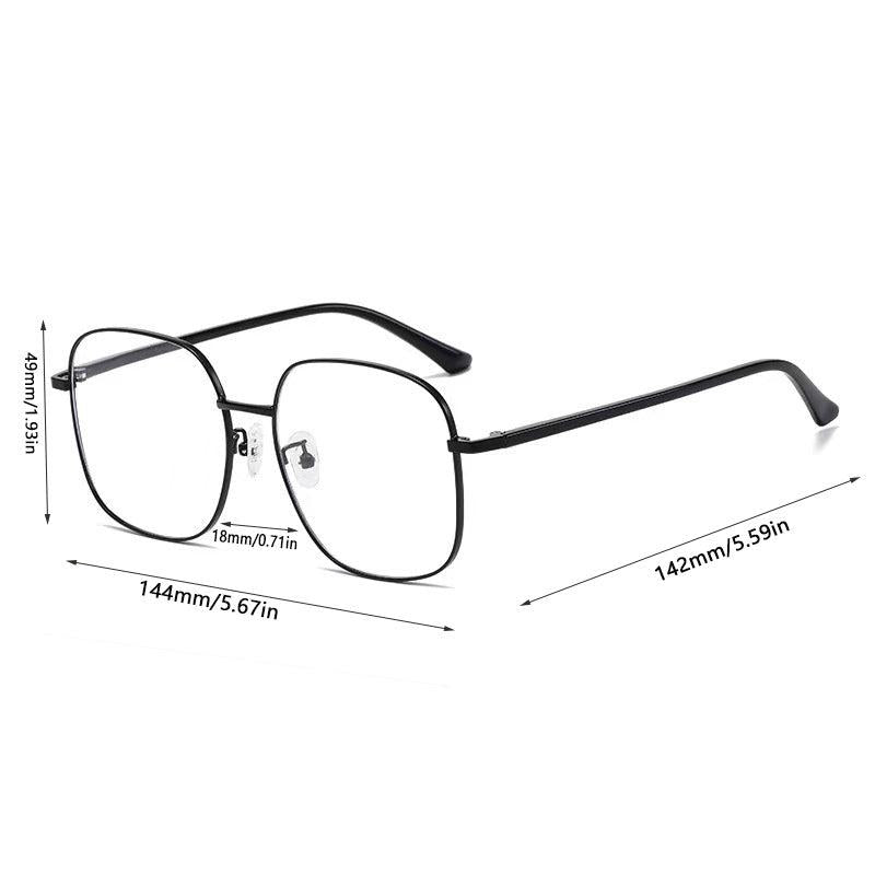 Vintage Style Oval Metal Frame Glasses