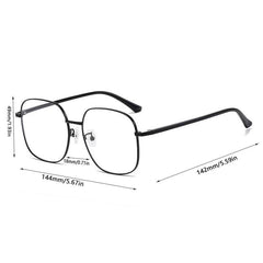 Vintage Style Oval Metal Frame Glasses
