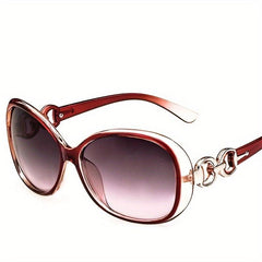 Oversized Oval Sunglasses Gradient Glasses UV400