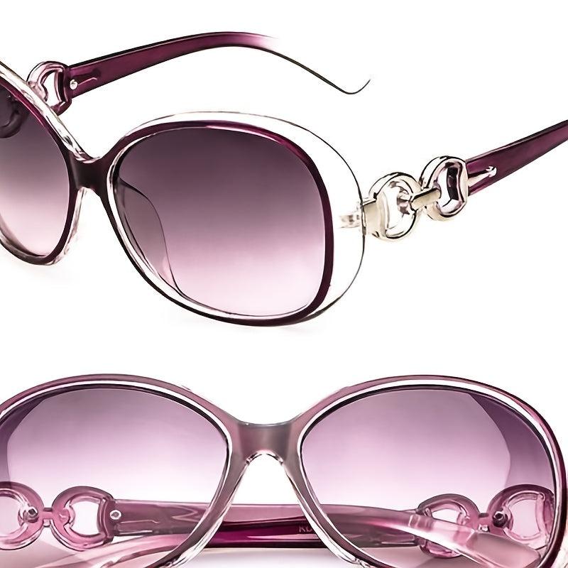 Oversized Oval Sunglasses Gradient Glasses UV400