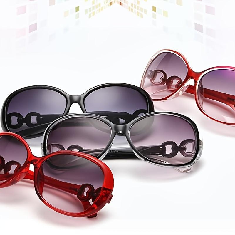 Oversized Oval Sunglasses Gradient Glasses UV400