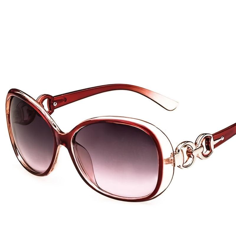 Oversized Oval Sunglasses Gradient Glasses UV400