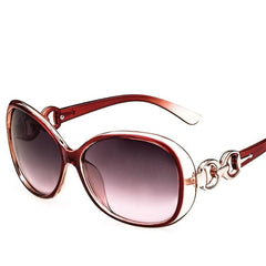 Oversized Oval Sunglasses Gradient Glasses UV400