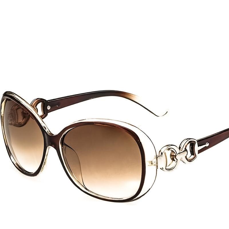 Oversized Oval Sunglasses Gradient Glasses UV400