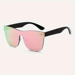 Y2K Rimless Sunglasses Cat Eye Glasses Lightweight UV400