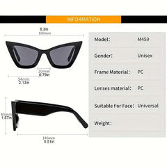 Oversized Cat Eye Sunglasses Gradient Jelly Frame UV400