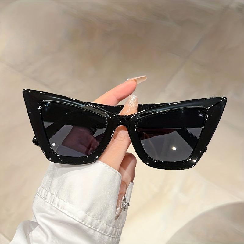 Oversized Cat Eye Sunglasses Gradient Jelly Frame UV400