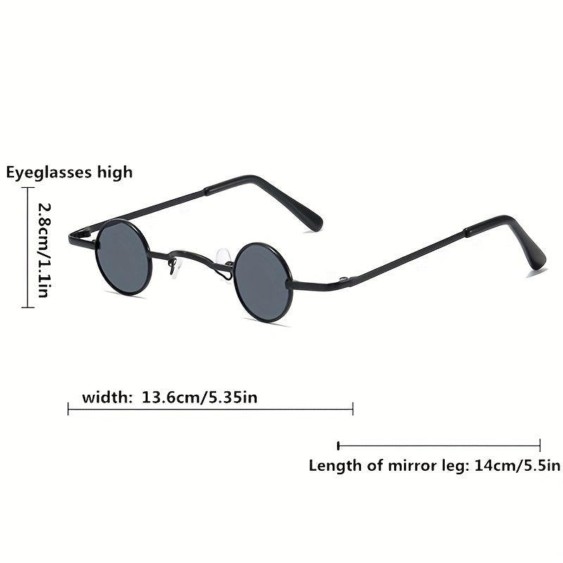Punk Small Frame Sunglasses Hip Hop Round Frame Women Party Eyewear