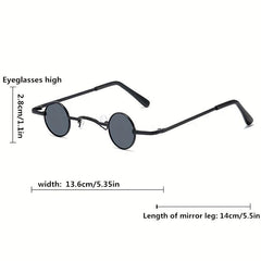 Punk Small Frame Sunglasses Hip Hop Round Frame Women Party Eyewear