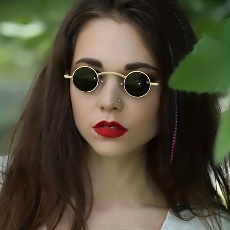 Punk Small Frame Sunglasses Hip Hop Round Frame Women Party Eyewear