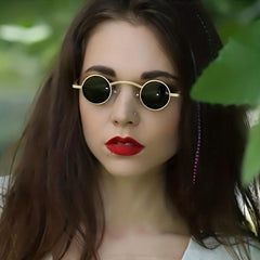 Punk Small Frame Sunglasses Hip Hop Round Frame Women Party Eyewear