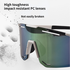 Y2K One piece Sunglasses Mirror Lens Sports Shield Glasses UV400