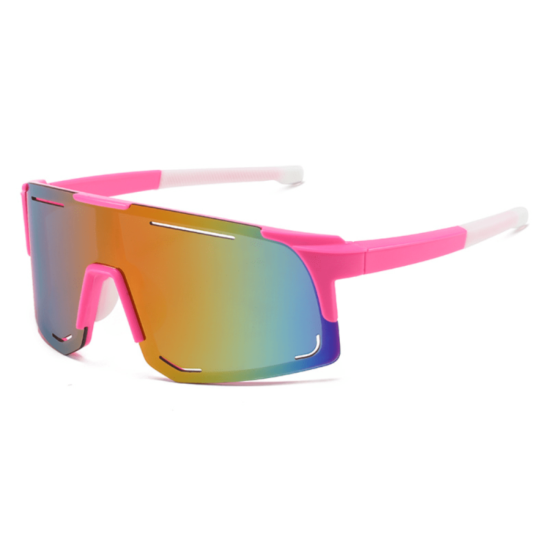 Y2K One piece Sunglasses Mirror Lens Sports Shield Glasses UV400