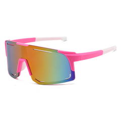 Y2K One piece Sunglasses Mirror Lens Sports Shield Glasses UV400