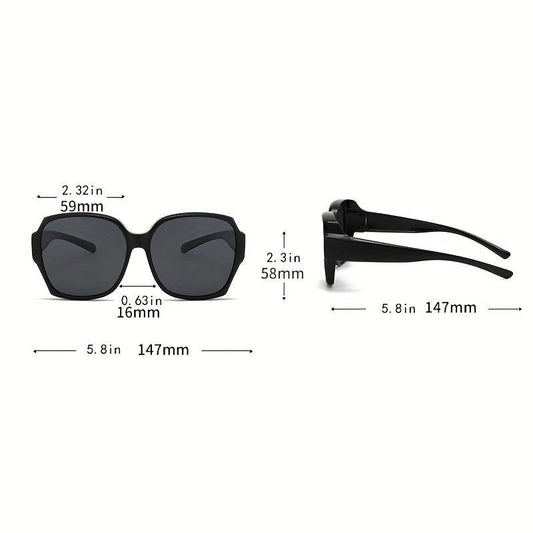 Polarized Wrap Around Fit Over Sunglasses UV400