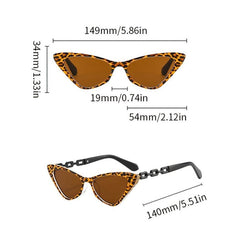 Cat Eye Sunglasses Vintage Tinted Lens Eyewear UV Blocking