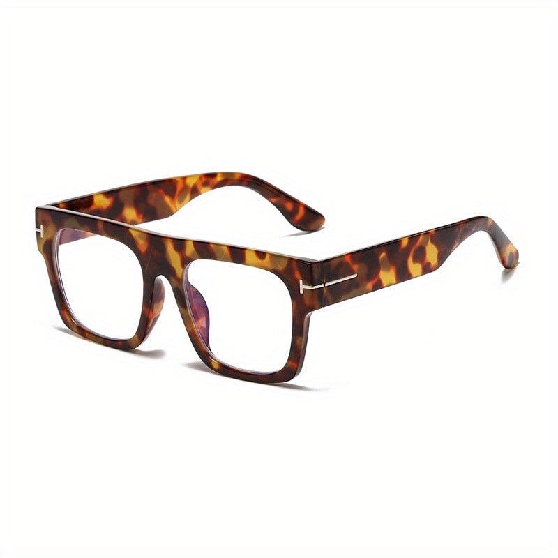 Square Frame Clear Lens Glasses Minimalist Eyewear