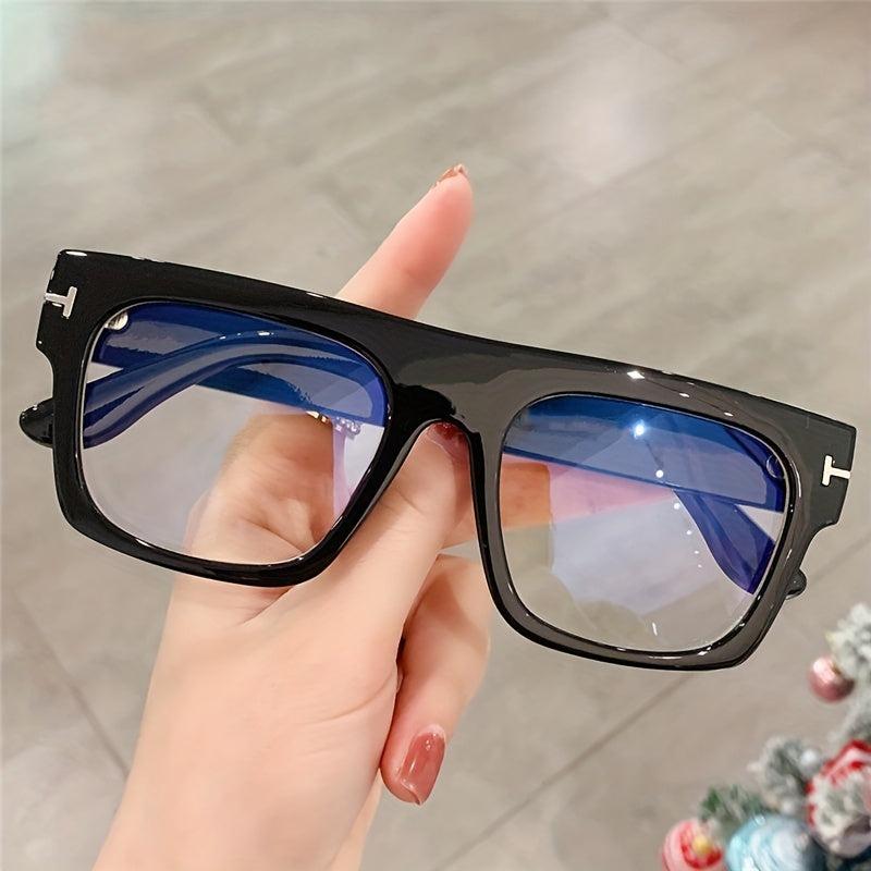 Square Frame Clear Lens Glasses Minimalist Eyewear