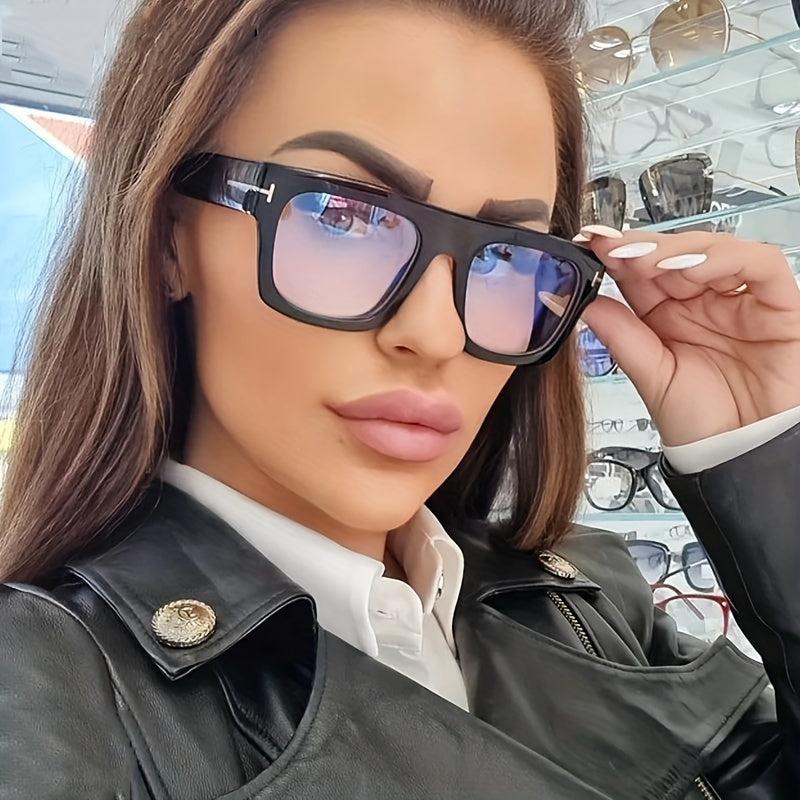 Square Frame Clear Lens Glasses Minimalist Eyewear