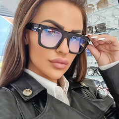 Square Frame Clear Lens Glasses Minimalist Eyewear