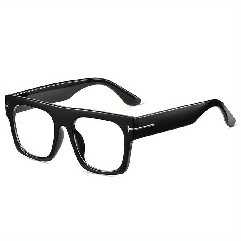 Square Frame Clear Lens Glasses Minimalist Eyewear